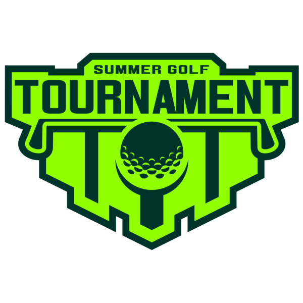 Tournament Summer golf logo template Miniaturansicht
