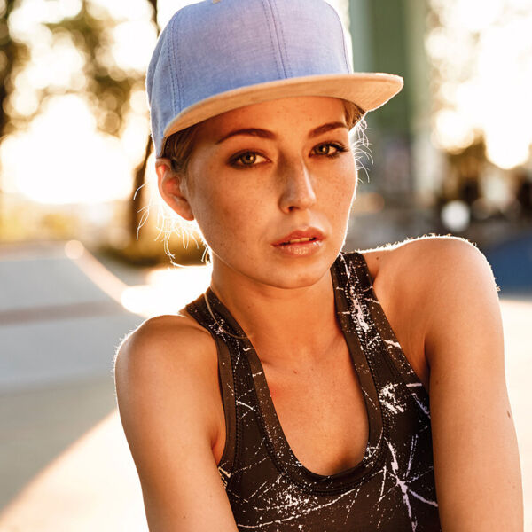 6 Panel Snapback Kappe "Suede" Miniaturansicht