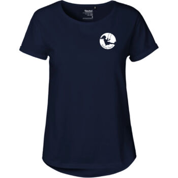 Short Sleeve Damen T-Shirt Blauring Navy Miniaturansicht