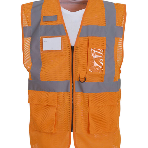 Hi-Vis Mesh Multifunktions Warnweste Miniaturansicht