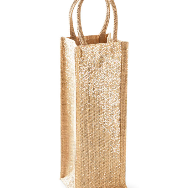 Geschenk Tasche für Flaschen aus Jute  Miniaturansicht
